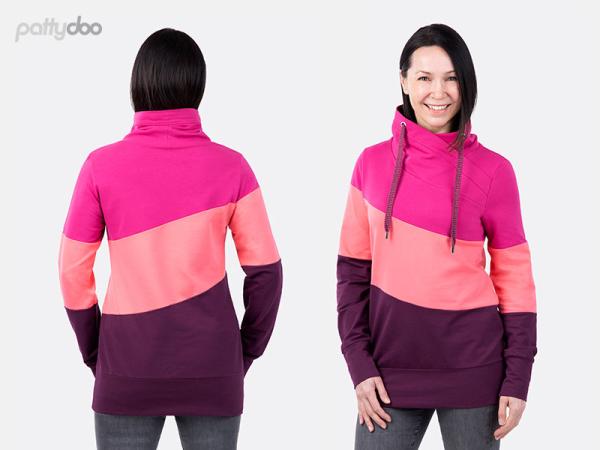 Schnittmuster Faye Colourblock Sweater by pattydoo